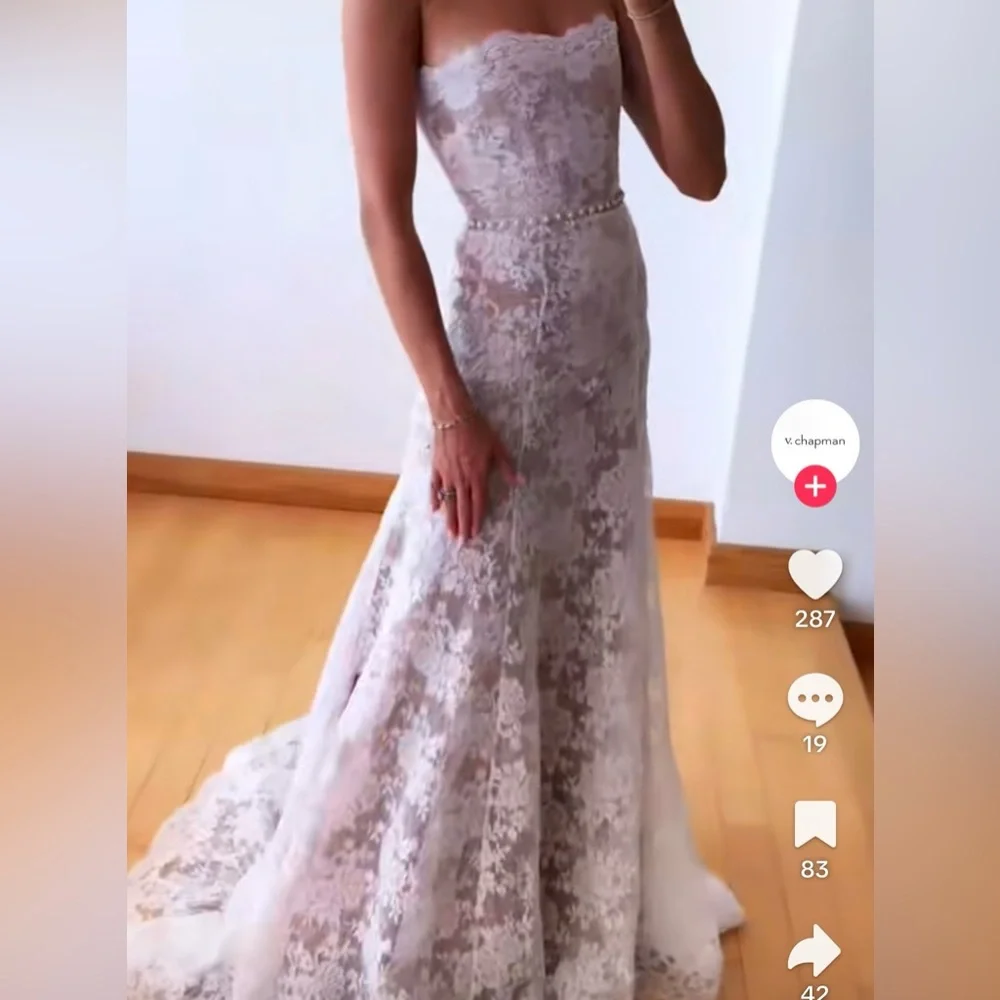 BRAND NEW! V.Champamn “Whitby” gown size 2 - Picture 4 of 7